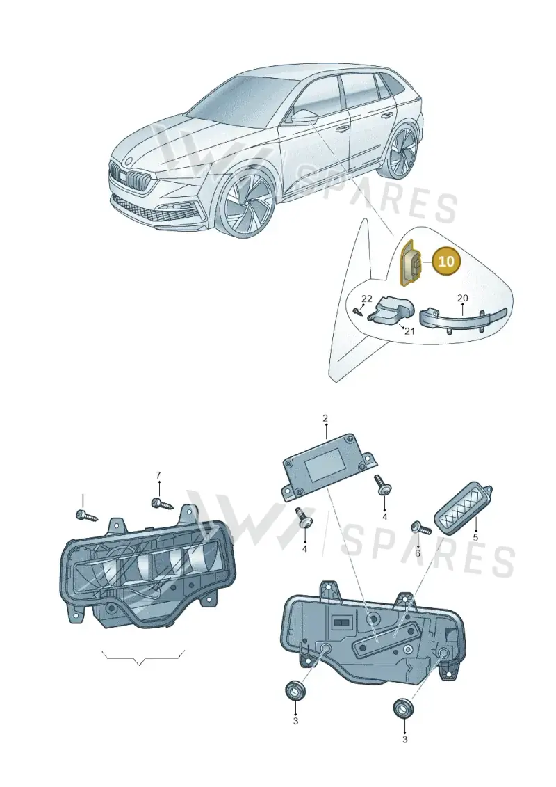 5E6949145A — Skoda Octavia (2019-2022) diagram 585941040, position 10