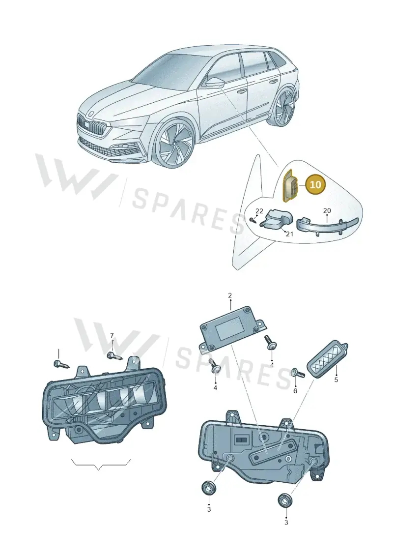 5E6949146 — Skoda Octavia (2019-2022) diagram 585941040, position 10