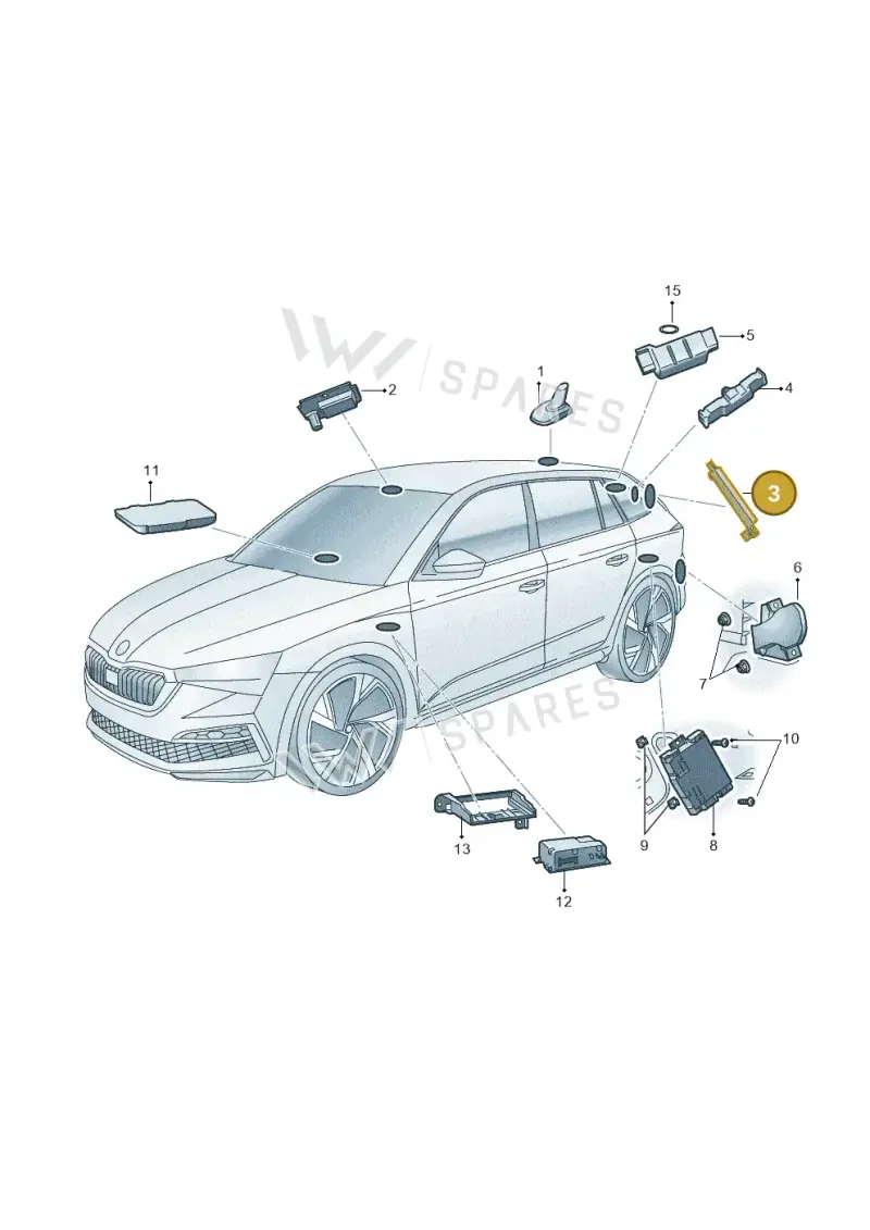5E7035577B — Skoda Fabia (2021-2022) diagram 584035040, position 3