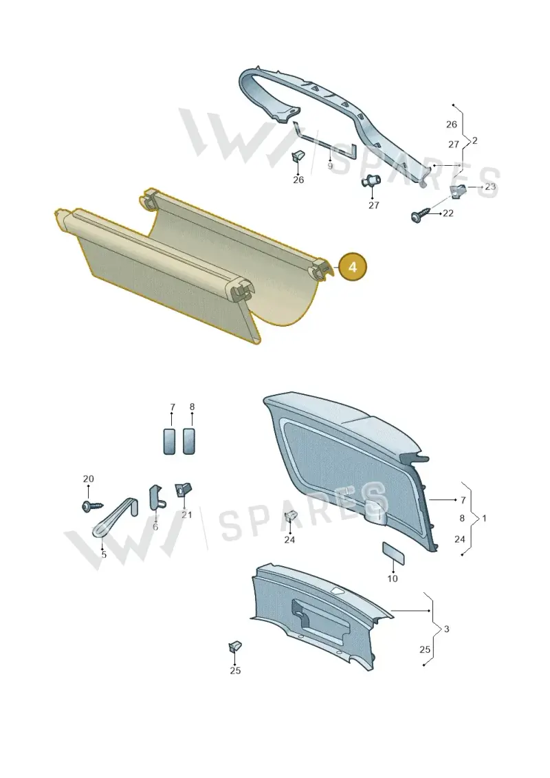 5E78677089B9 — Skoda Octavia (2019-2022) diagram 585867900, position 4