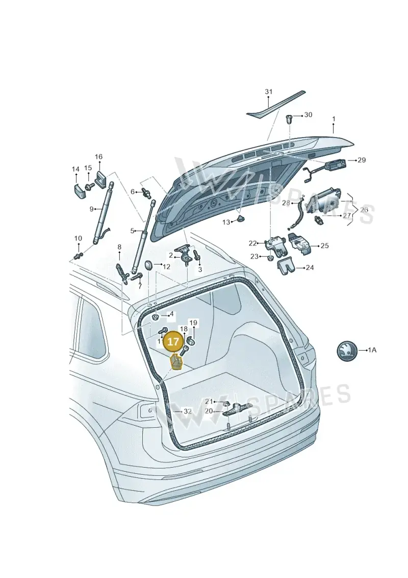 5E9827240 — Skoda Kodiaq (2018-2022) diagram 804827000, position 17