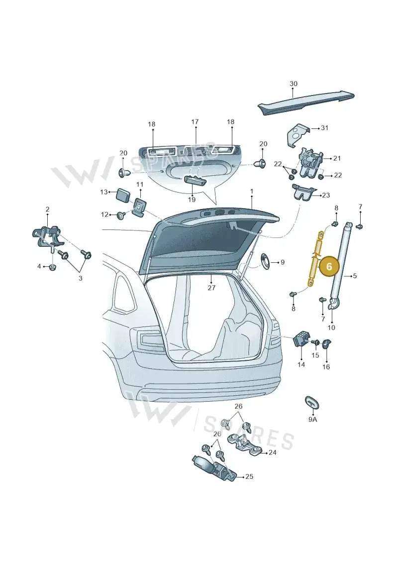 5E9827550C — Skoda Octavia (2017-2020) diagram 805827020, position 6