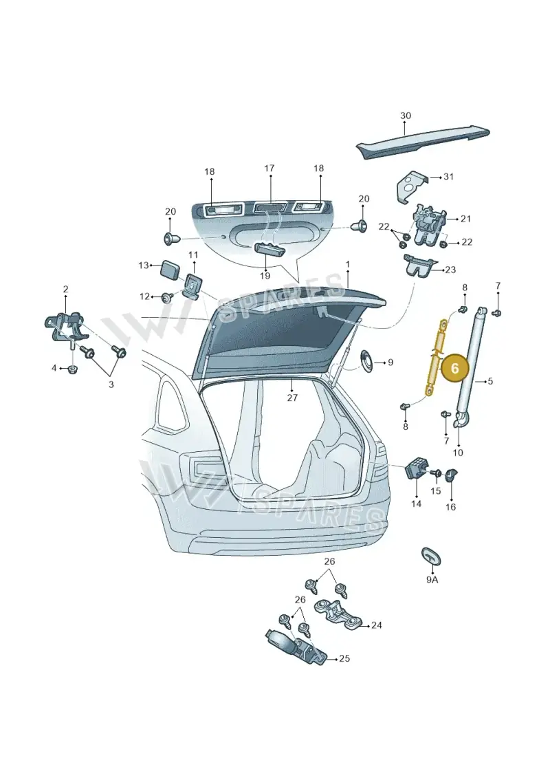 5E9827550D — Skoda Octavia (2017-2020) diagram 805827020, position 6