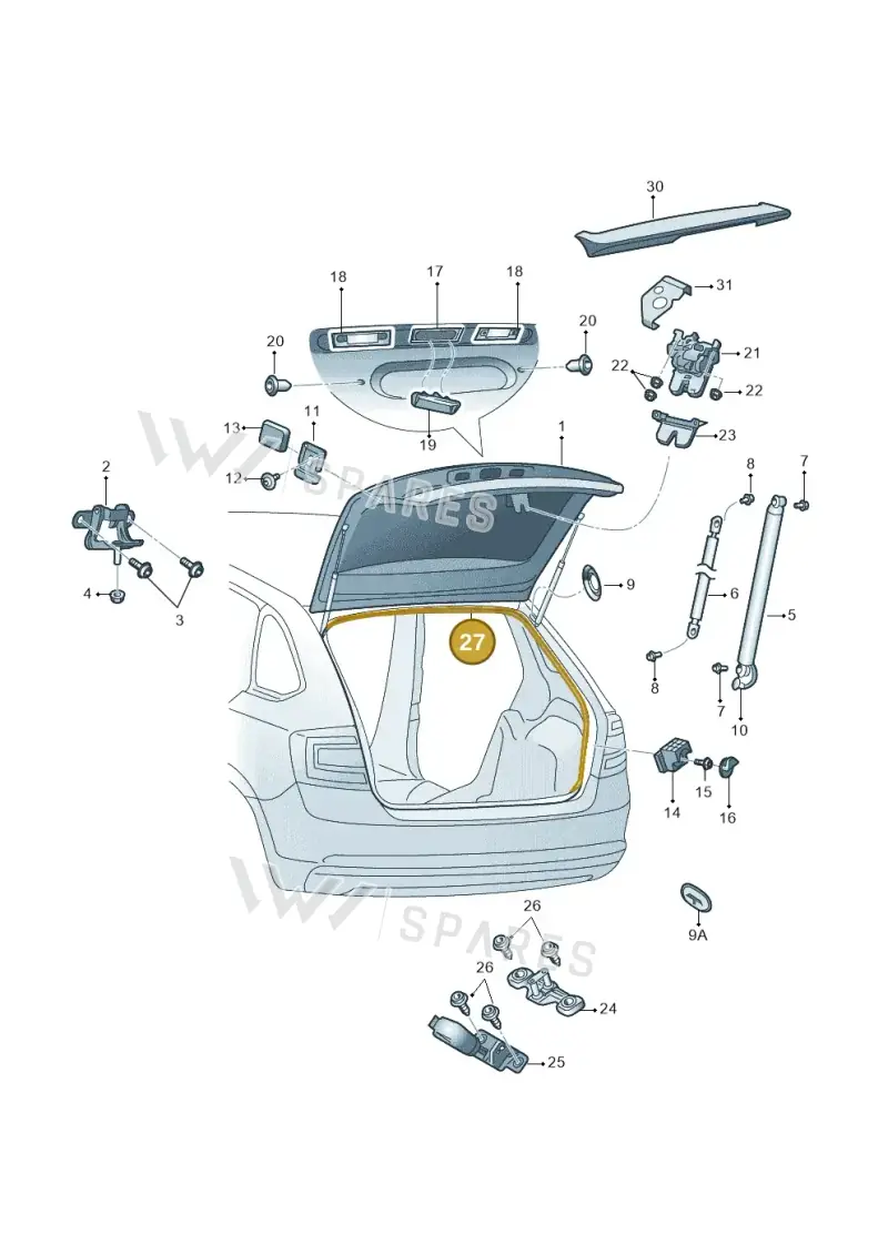 5E9827705G — Skoda Octavia (2017-2020) diagram 805827020, position 27