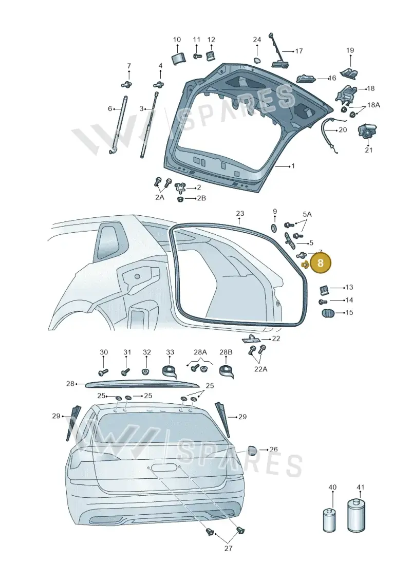 5E9827721A — Skoda Kamiq (2019-) diagram 584827010, position 8