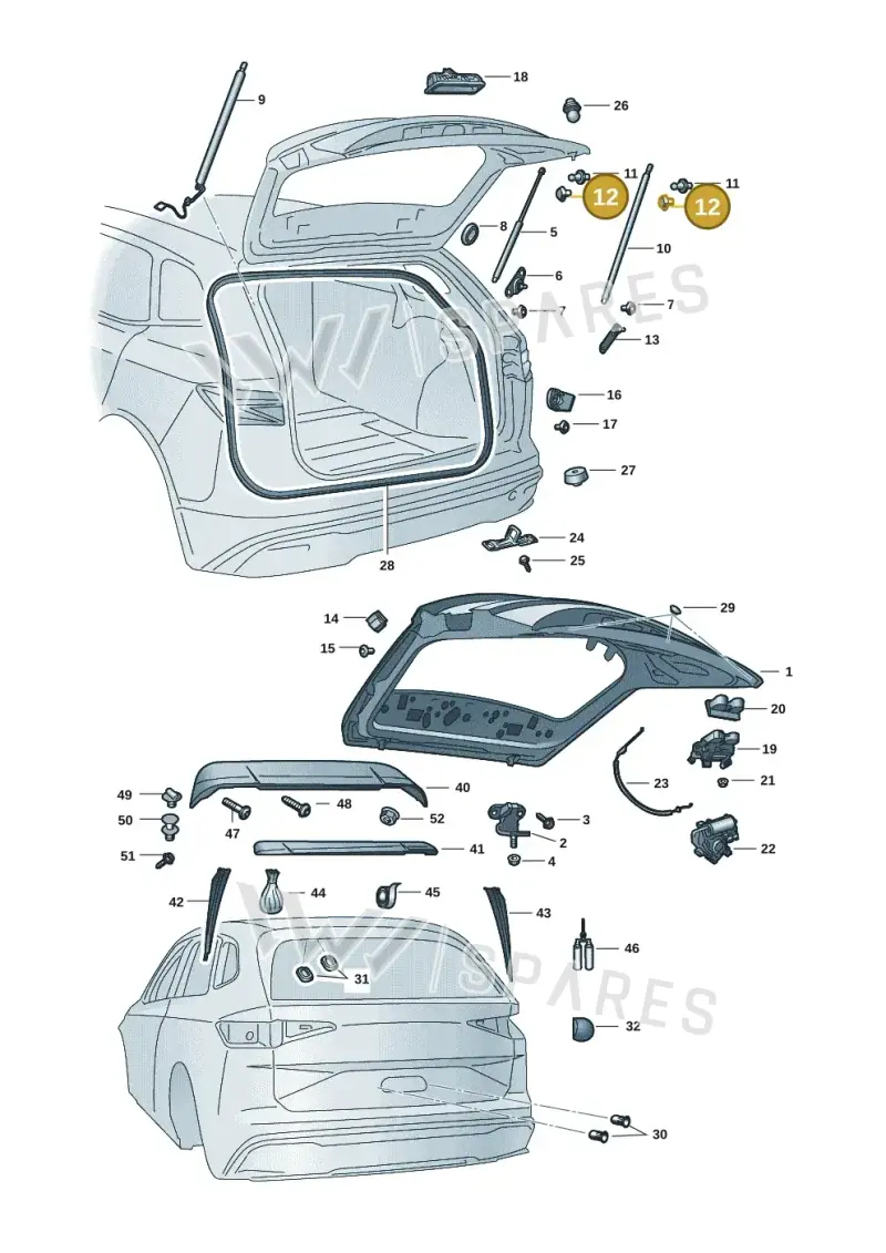 5E9827721A — Skoda Enyaq (2020-) diagram 50a827000, position 12