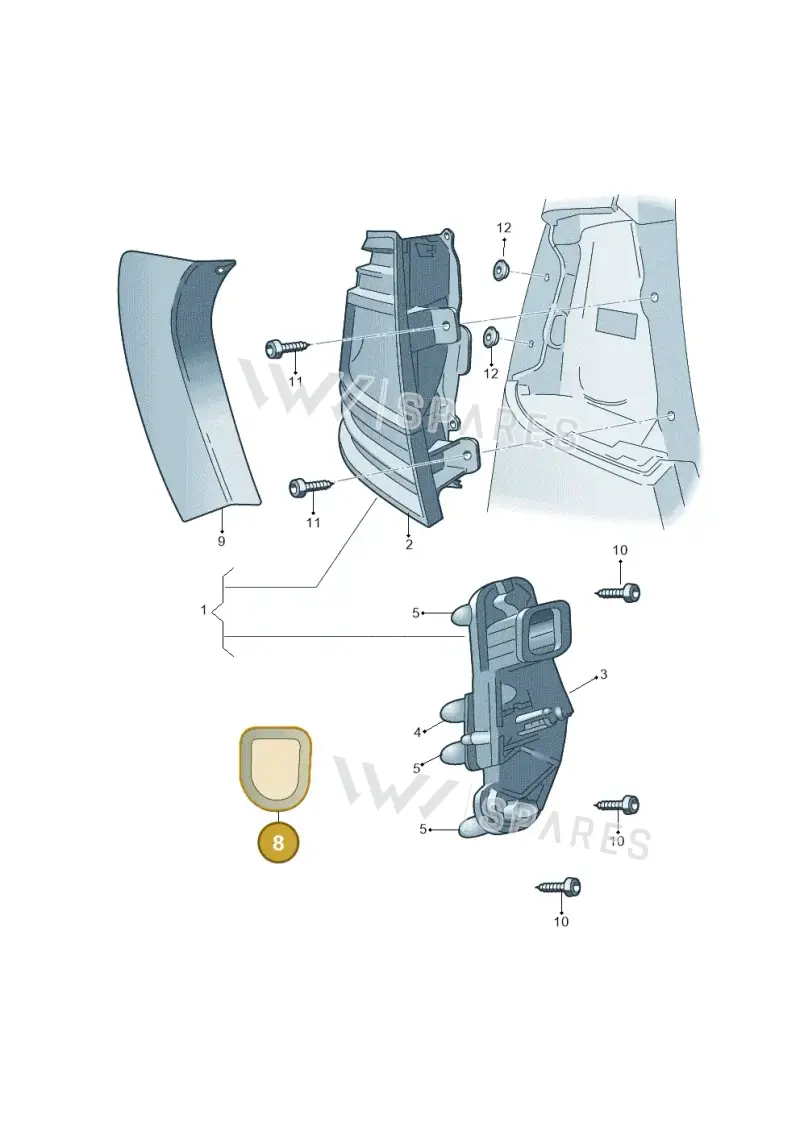 5E9945192 — Skoda Octavia (2017-2020) diagram 805945000, position 8