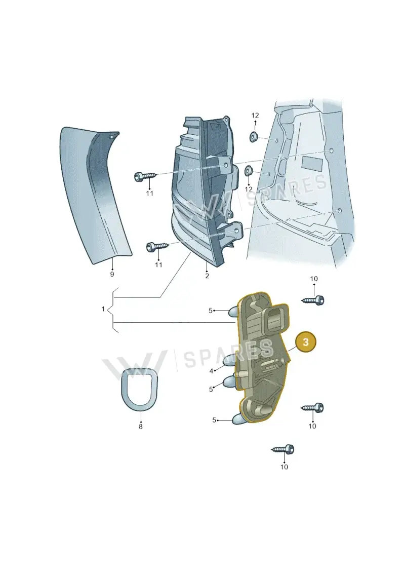 5E9945257A — Skoda Octavia (2017-2020) diagram 805945000, position 3