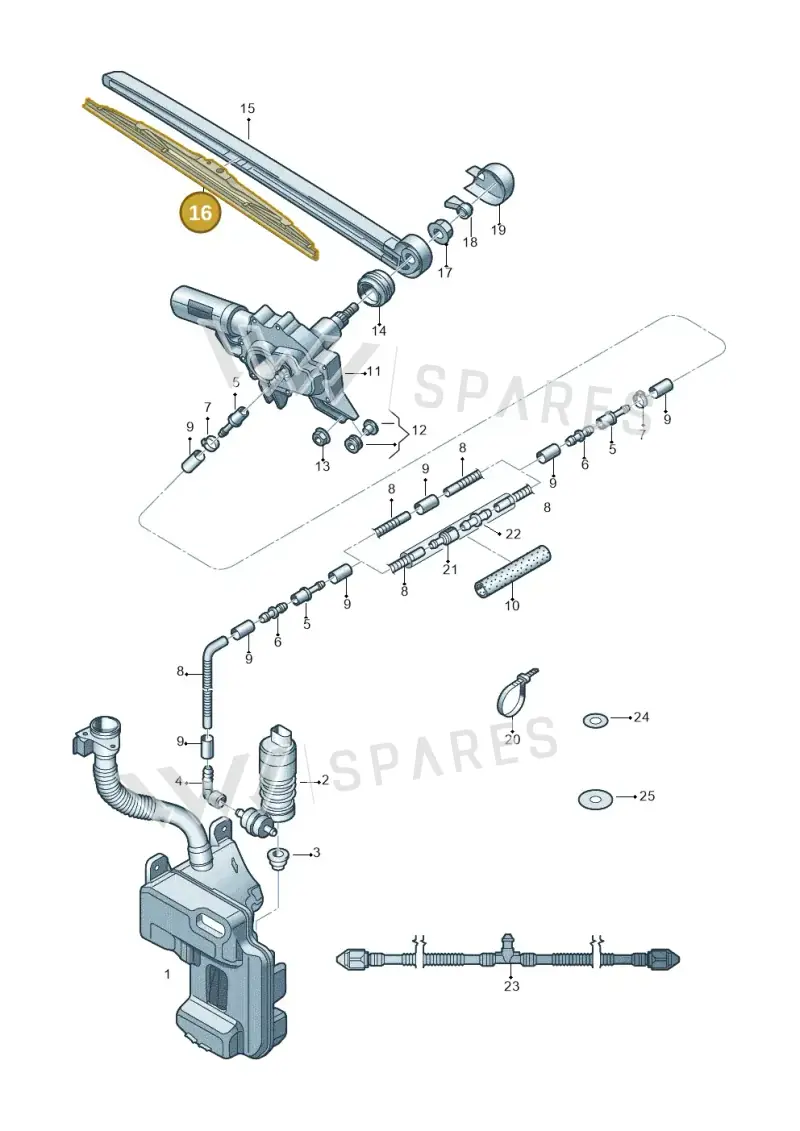 5E9955425A — Skoda Octavia (2017-2020) diagram 805955030, position 16