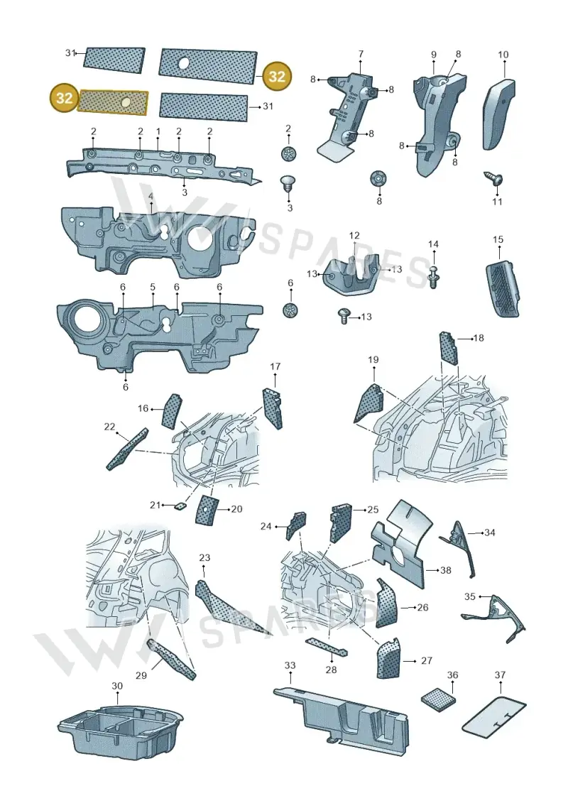 5G0805696G — Skoda Superb Combi (2015-2024) diagram 851000090, position 32