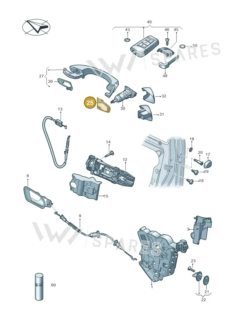 5G0837088B — Skoda Fabia (2021-) diagram 851837000, position 25