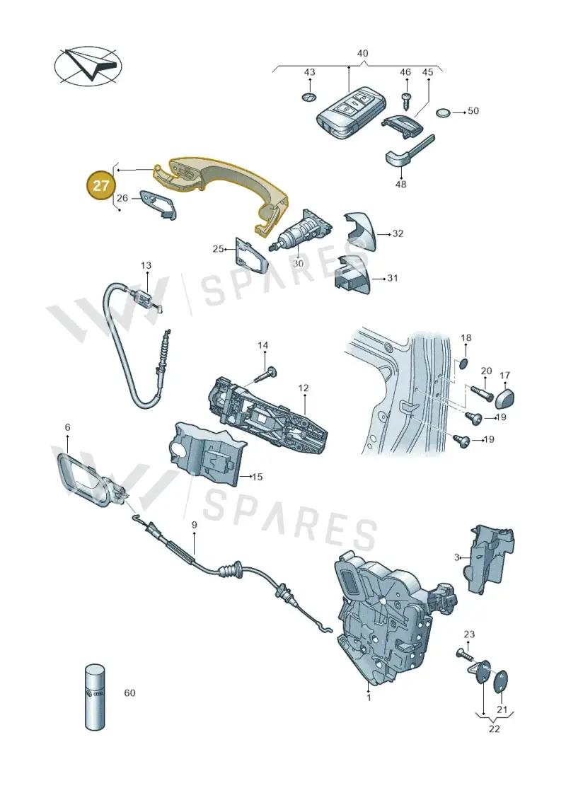 5G0837205P3FZ — Skoda Kodiaq (2016-2024) diagram 851837000, position 27