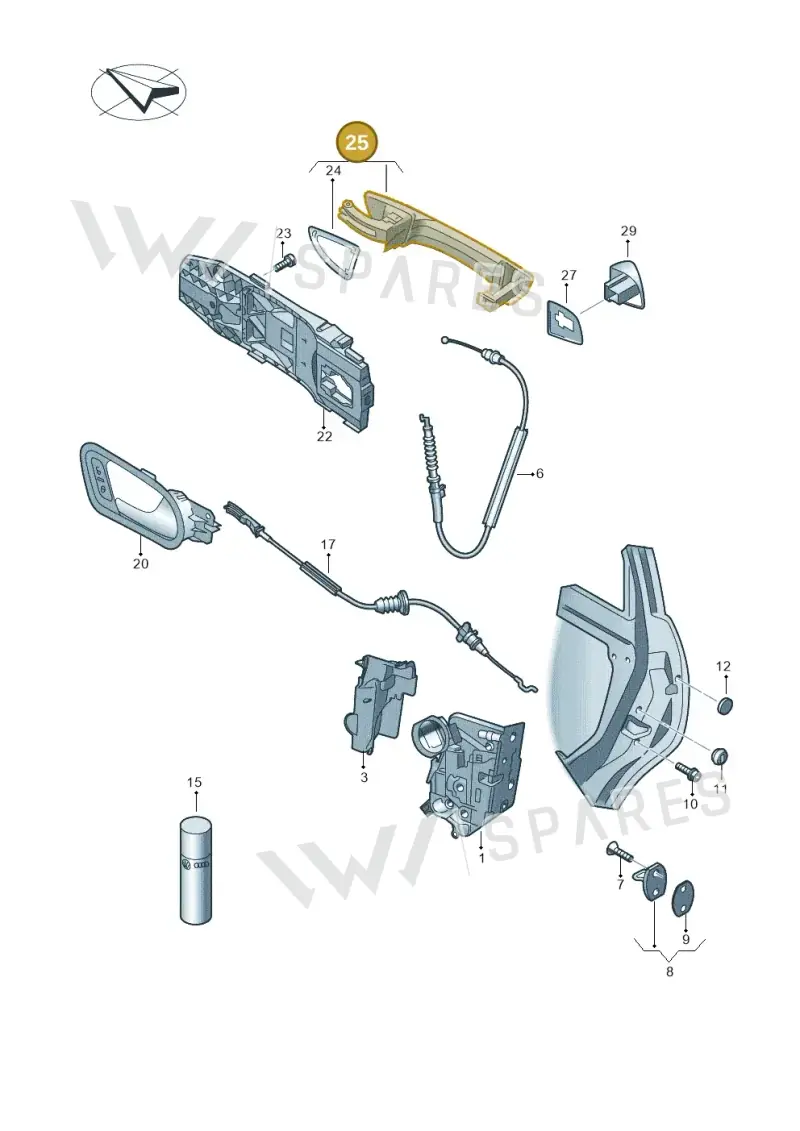 5G0837206NGRU — Skoda Fabia (2021-) diagram 649839000, position 25