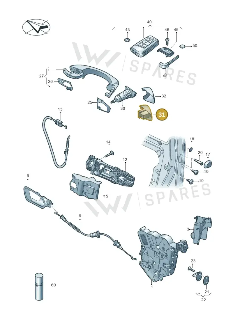 5G0839167DGRU — Skoda Kamiq (2019-) diagram 851837000, position 31