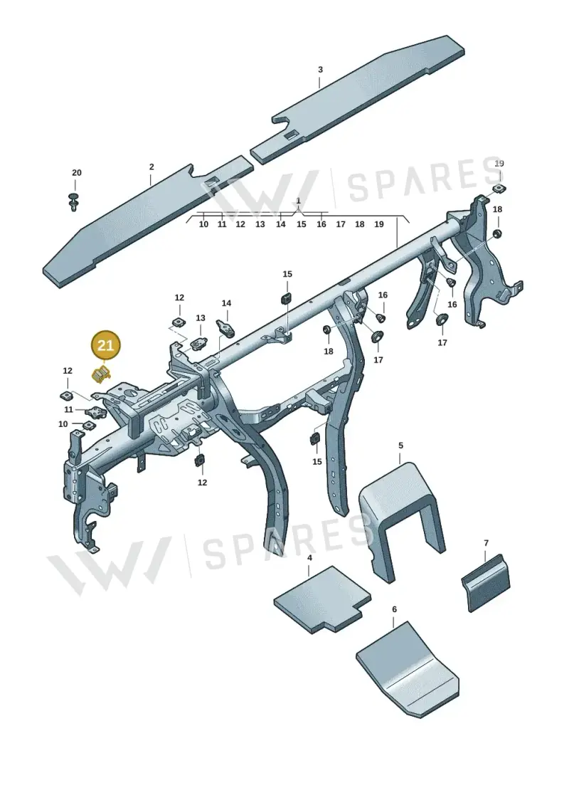5G0857173 — Skoda Superb Combi (2023-) diagram 3p0857000, position 21