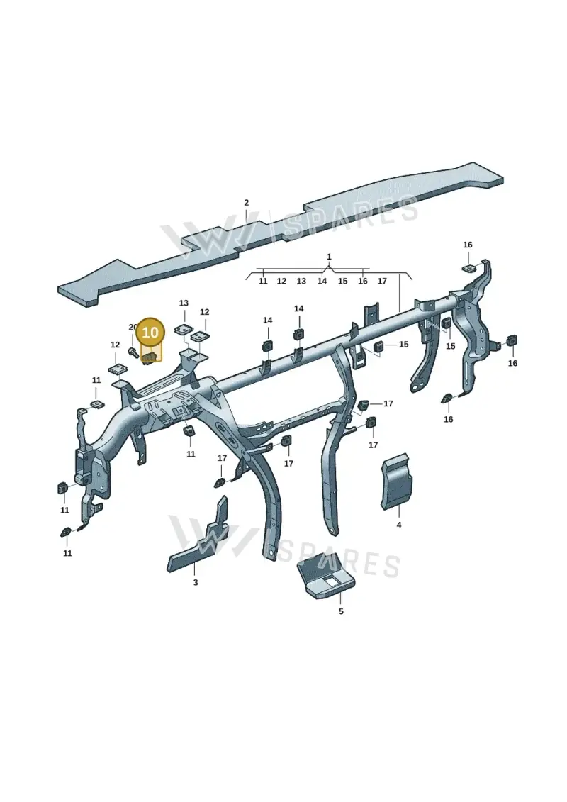 5G0857173 — Skoda Kodiaq (2024-) diagram 57h857000, position 10