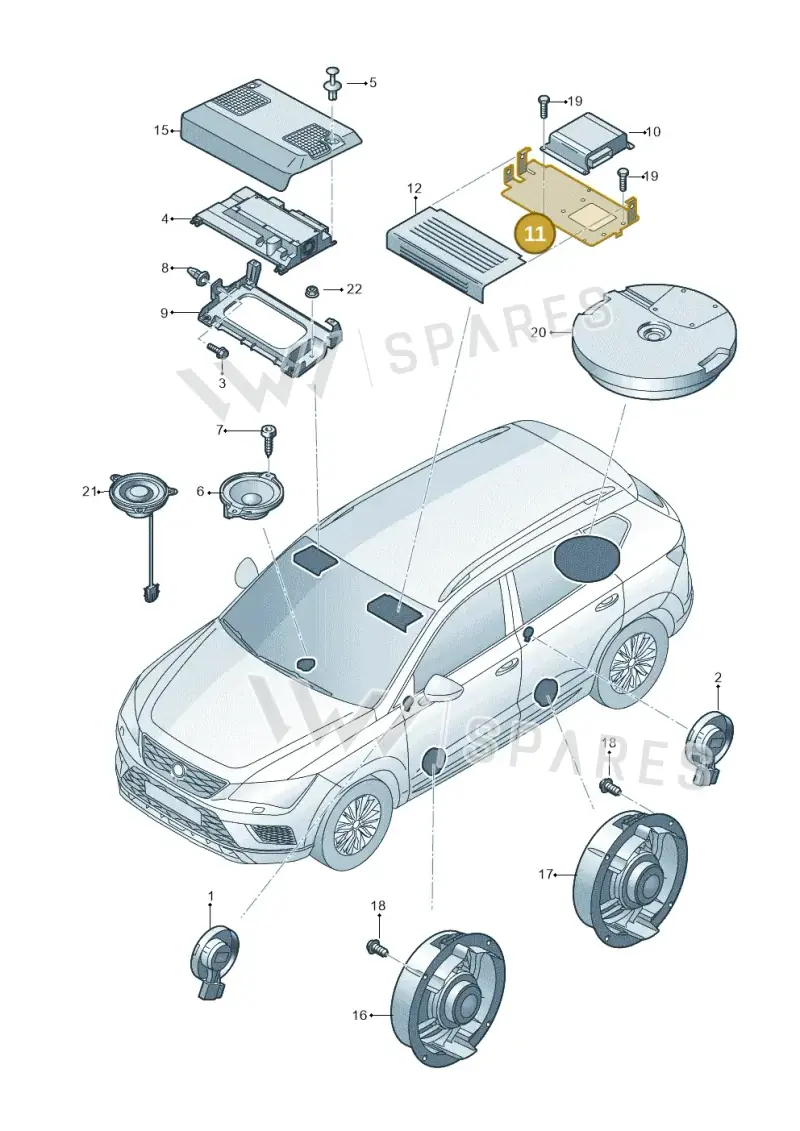 5G0919937 — Skoda Kodiaq (2018-2022) diagram 804000160, position 11
