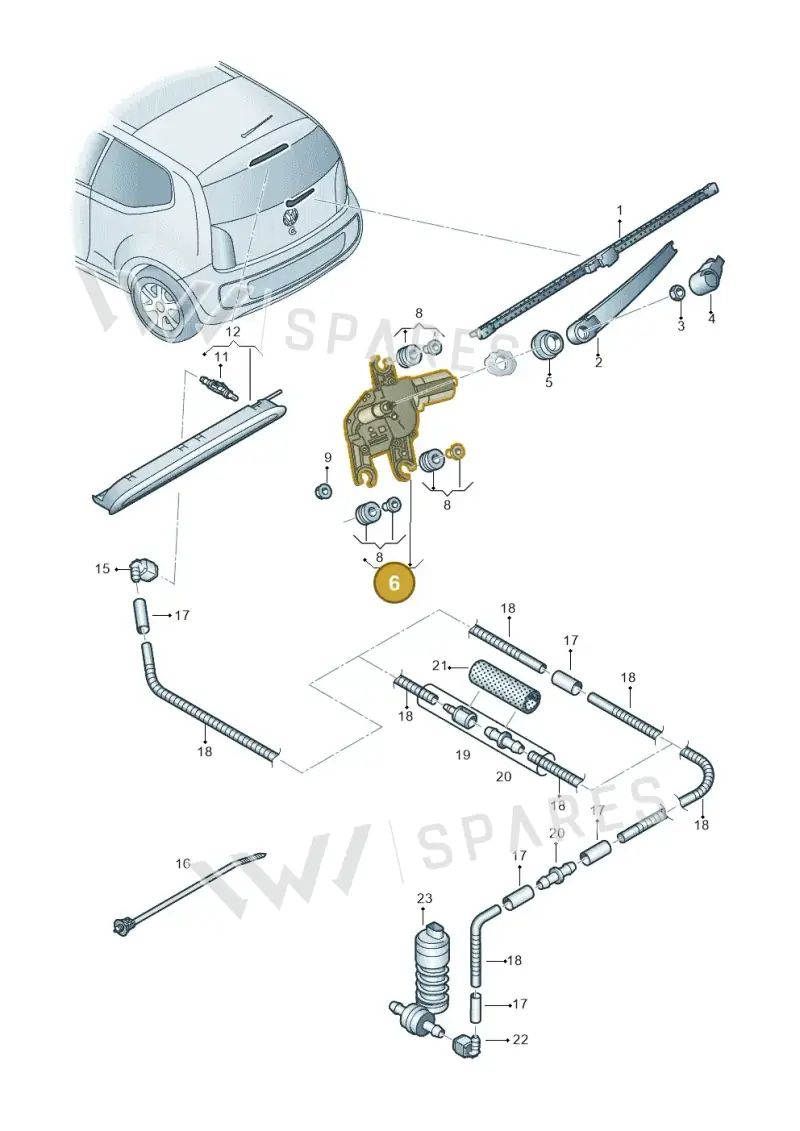 5G0955711C — Skoda Citigo (2019-2021) diagram 772955200, position 6