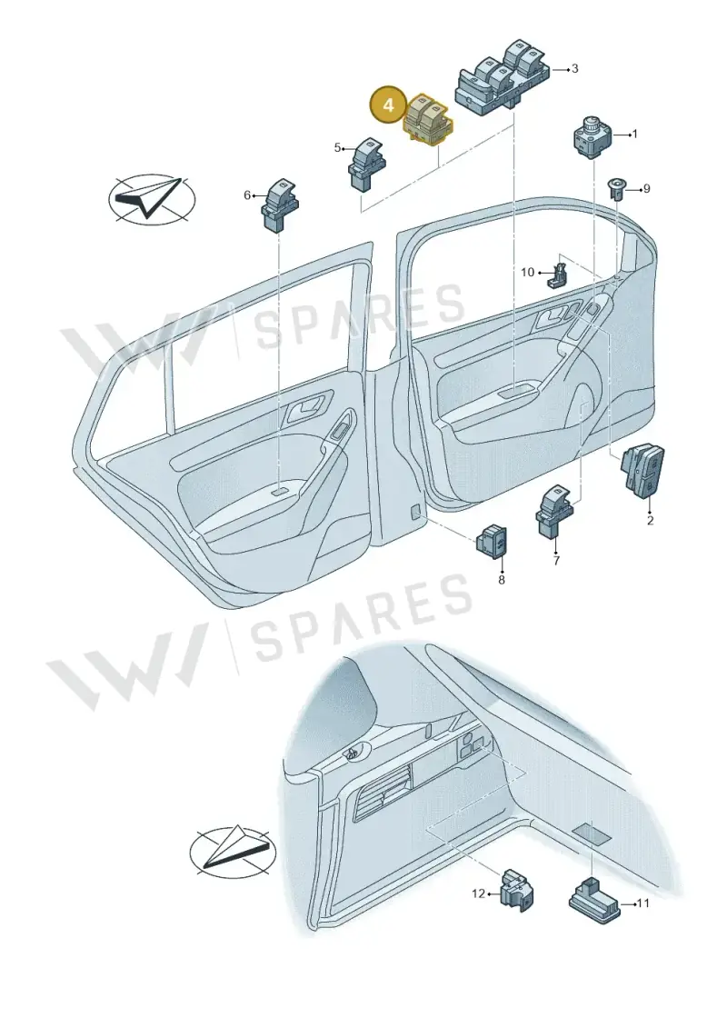 5G0959858DWHS — Skoda Kamiq (2019-) diagram 813959060, position 4