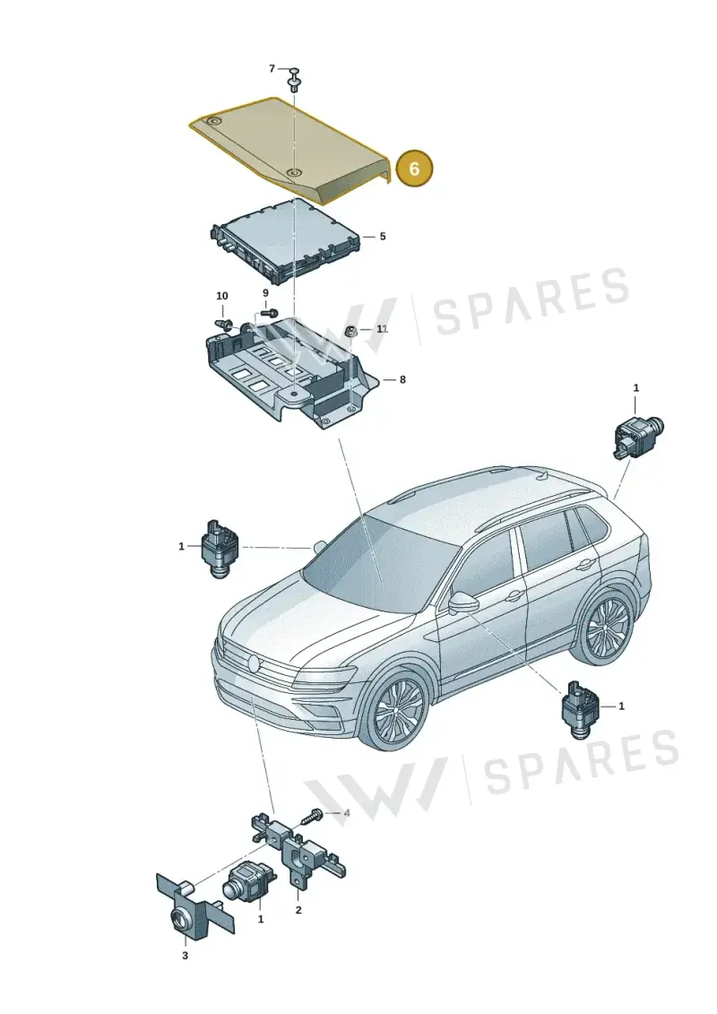 5G0972136 — Skoda Octavia (2019-2024) diagram 585907011, position 6