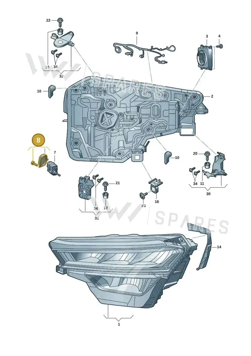 5G0998295 — Skoda Kodiaq (2024-) diagram 57h941000, position 8