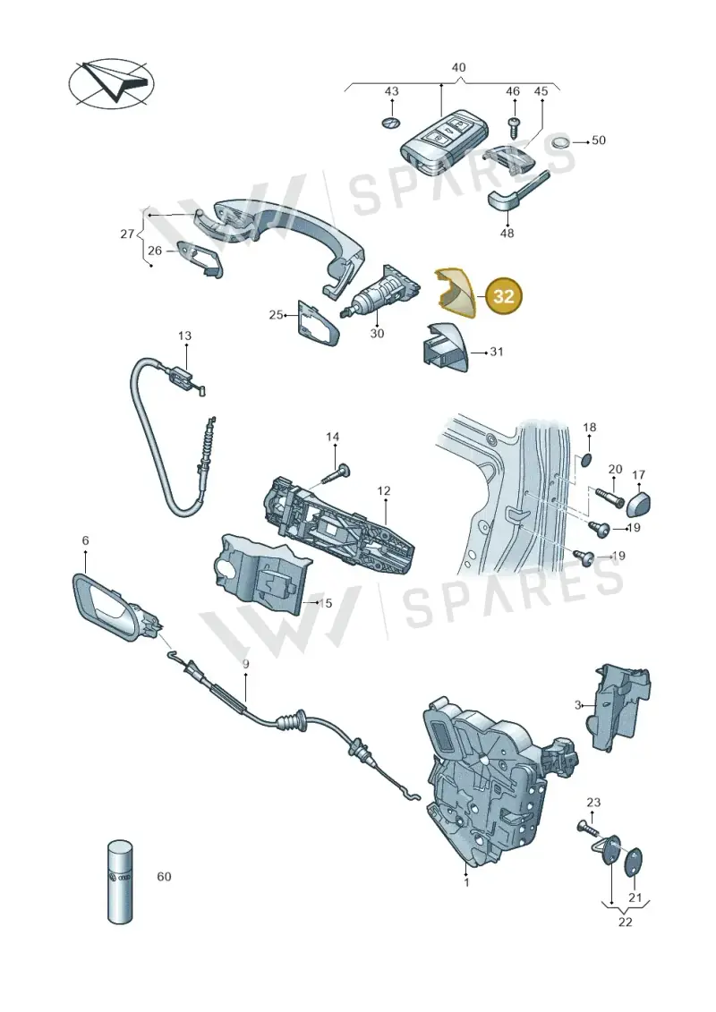 5G1837879DGRU — Skoda Fabia (2021-) diagram 851837000, position 32