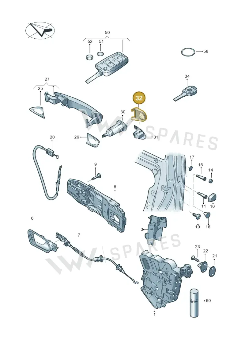 5G1837879E3FZ — Skoda Fabia (2014-2022) diagram 797837000, position 32