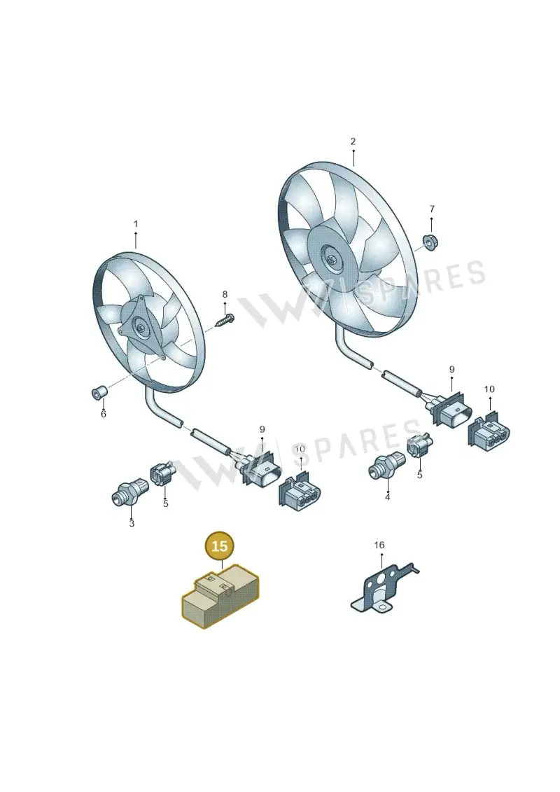 5J0919506 — SEAT Ibiza (2015-) diagram 672959500, position 15