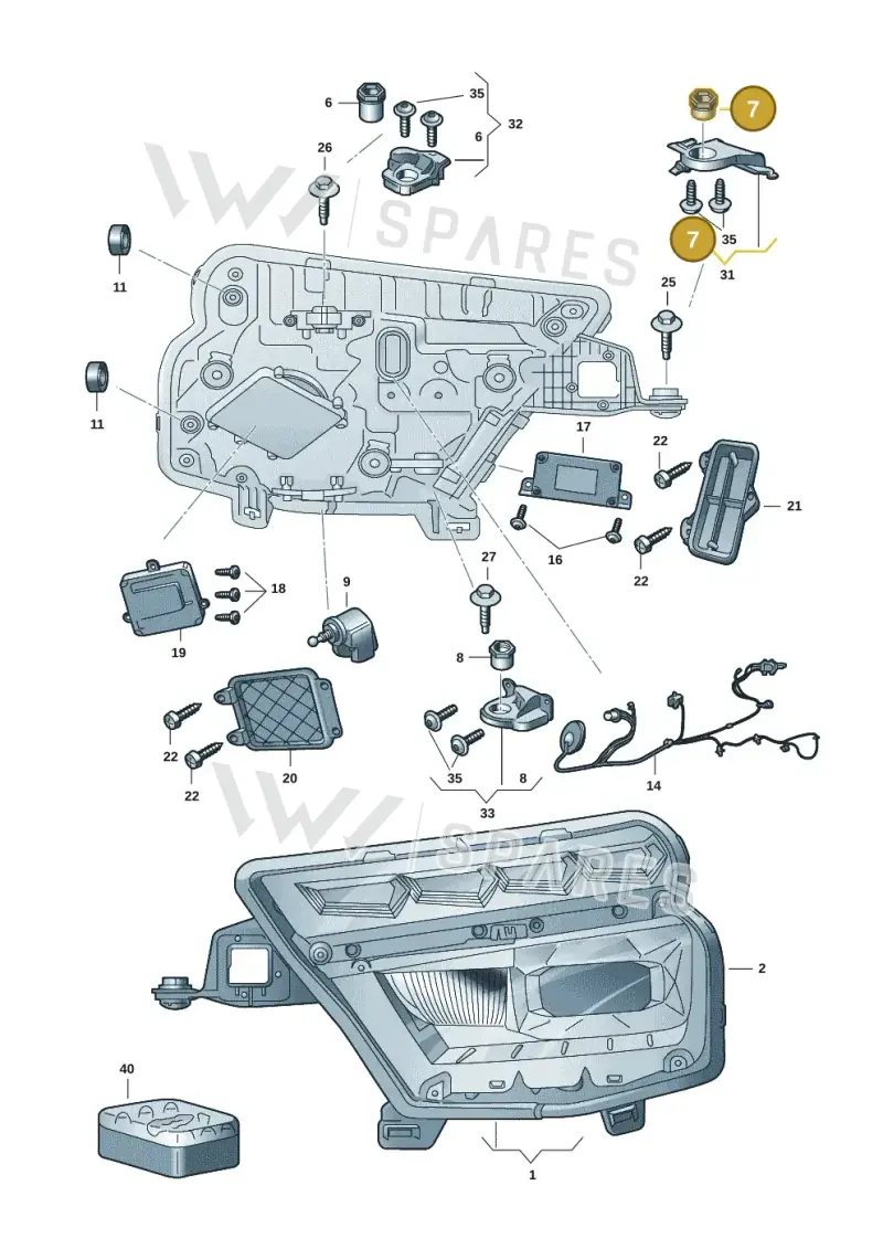 5J0941141B — Skoda Kamiq (2019-) diagram 584941015, position 7
