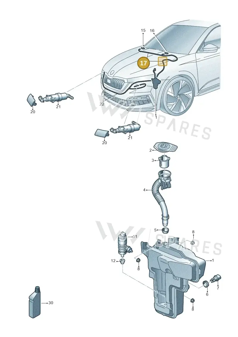5J0955659 — Skoda Kamiq (2019-) diagram 584955010, position 17