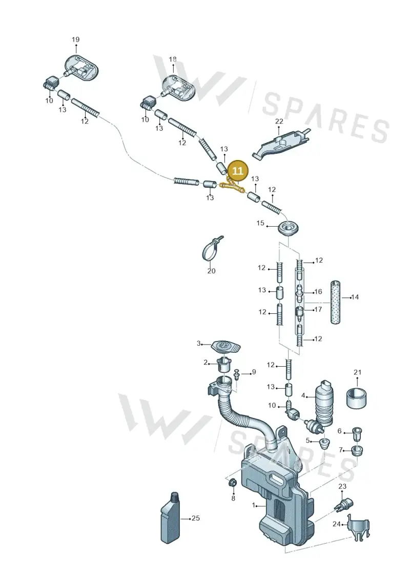 5J0955975 — Skoda Octavia (2017-2020) diagram 805955010, position 11