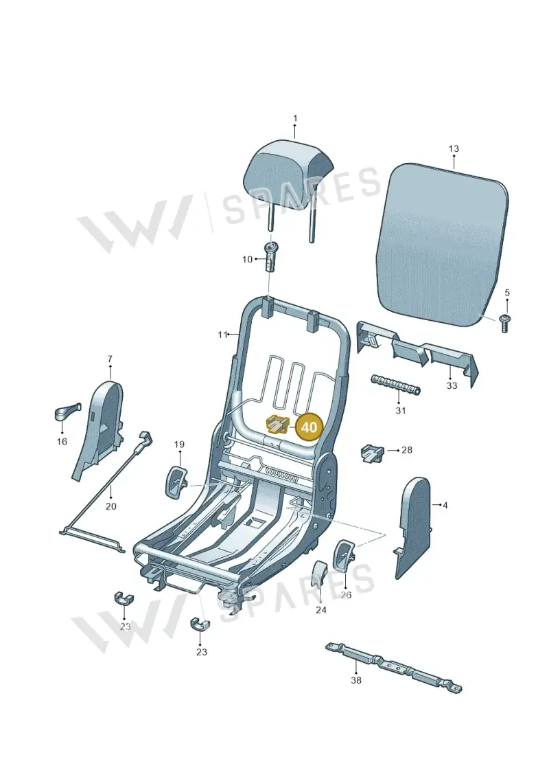 5J7885880A9B9 — Skoda Karoq (2017-2023) diagram 834000090, position 40