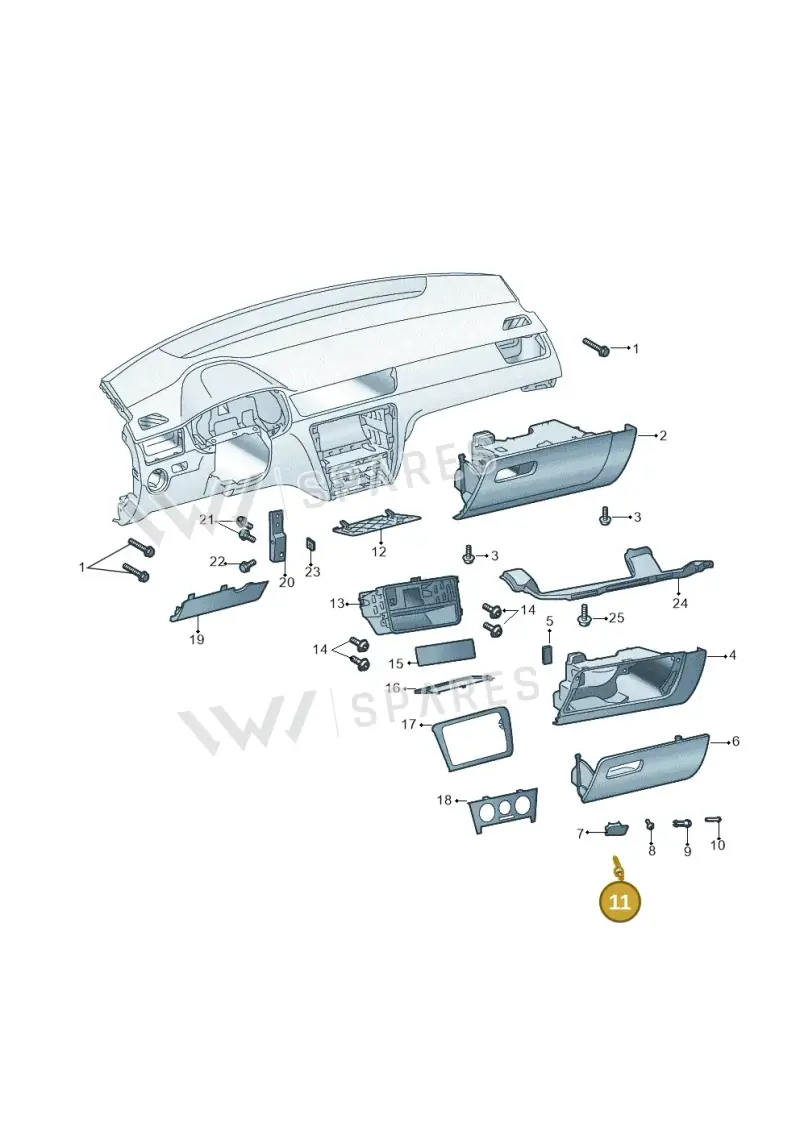 5JA858649 — SEAT Toledo (2015-2019) diagram 740857200, position 11