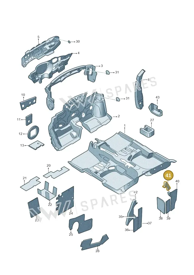 5JA863837A — SEAT Toledo (2015-2019) diagram 740863200, position 41