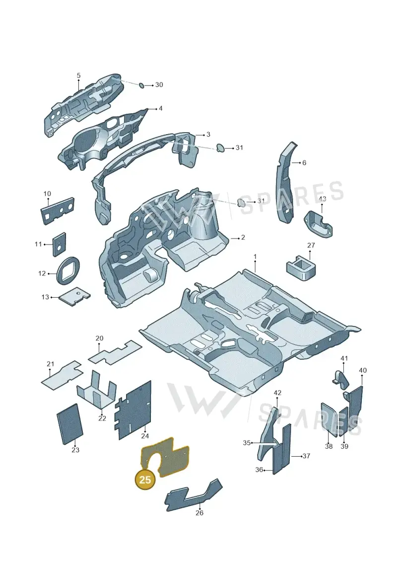 5JA863837M — Skoda Rapid (2012-2022) diagram 740863200, position 25