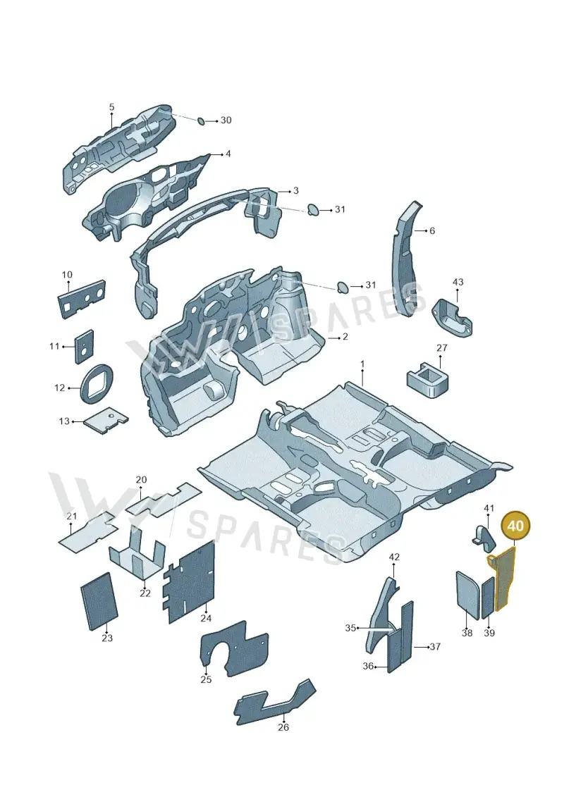 5JA863898A — SEAT Toledo (2015-2019) diagram 740863200, position 40