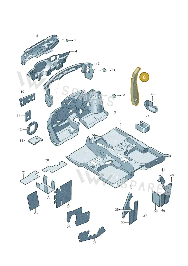 5JA864236A — SEAT Toledo (2015-2019) diagram 740863200, position 6