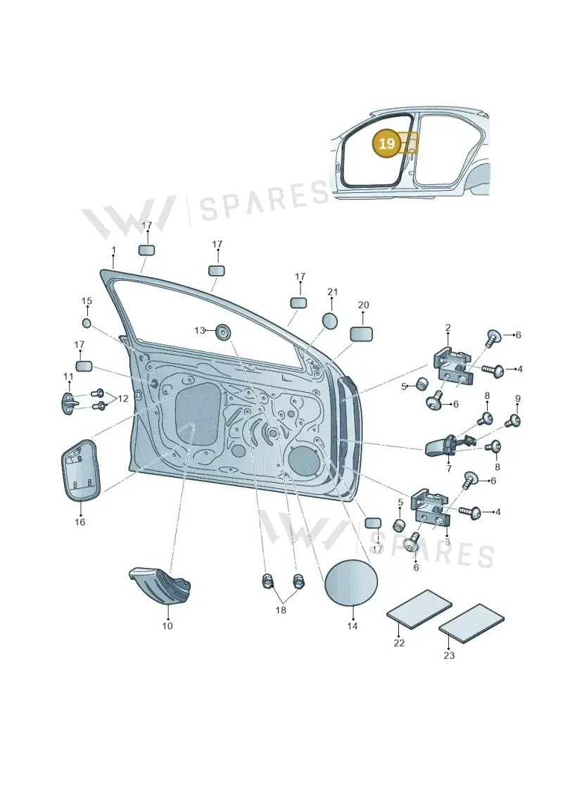 5JA867366J5AP — Skoda Rapid (2012-2022) diagram 740831100, position 19