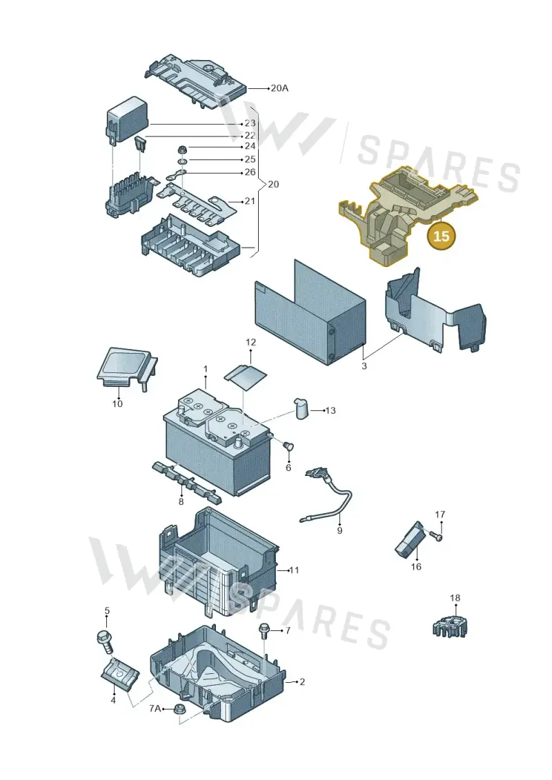 5JA971335 — Skoda Rapid (2012-2022) diagram 740915000, position 15