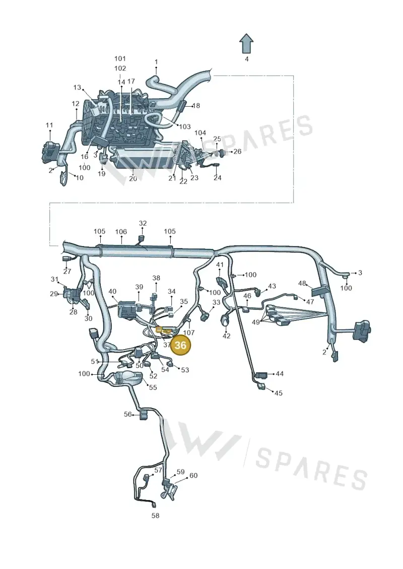 5JB035550B — Skoda Rapid (2012-2022) diagram 740971850, position 36