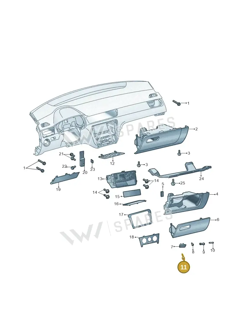 5JB880397 — Skoda Rapid (2012-2022) diagram 740857200, position 11