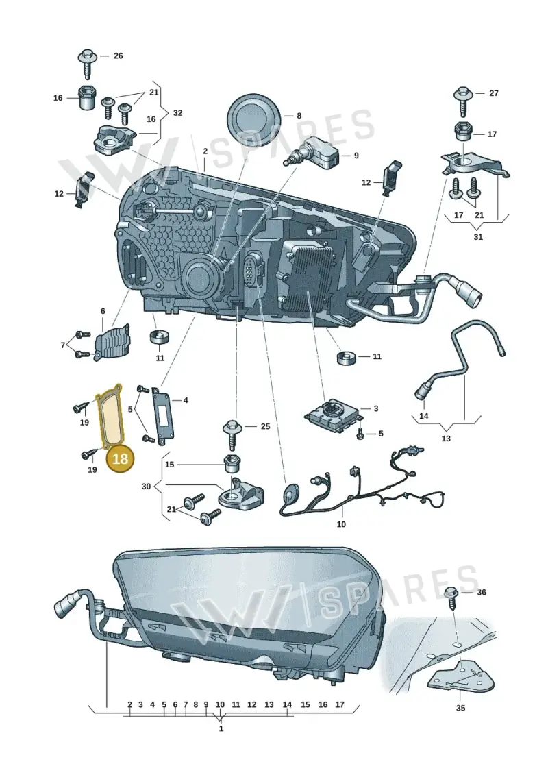 5JB941608 — Skoda Fabia (2021-) diagram 6vn941010, position 18