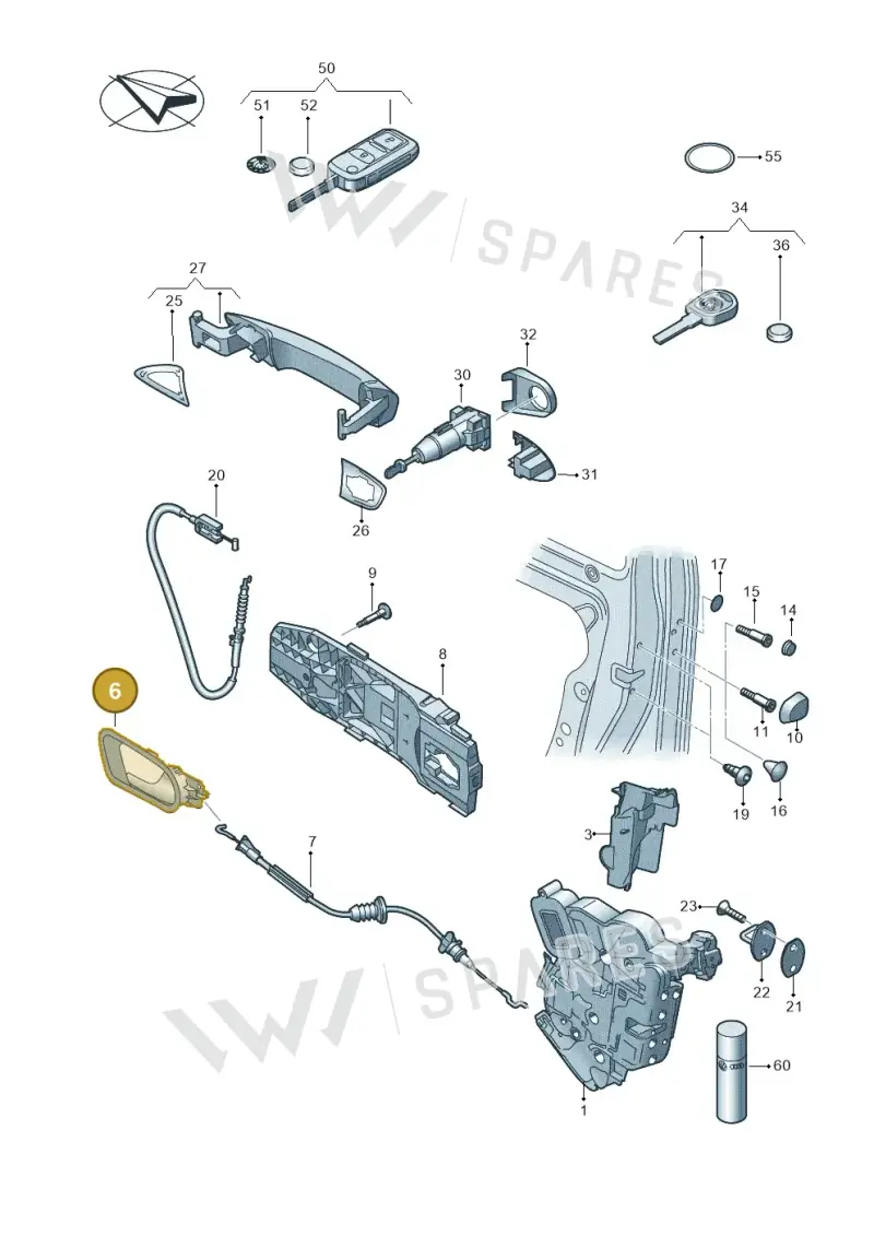5JC837222A2ZZ — SEAT Toledo (2015-2019) diagram 727837000, position 6