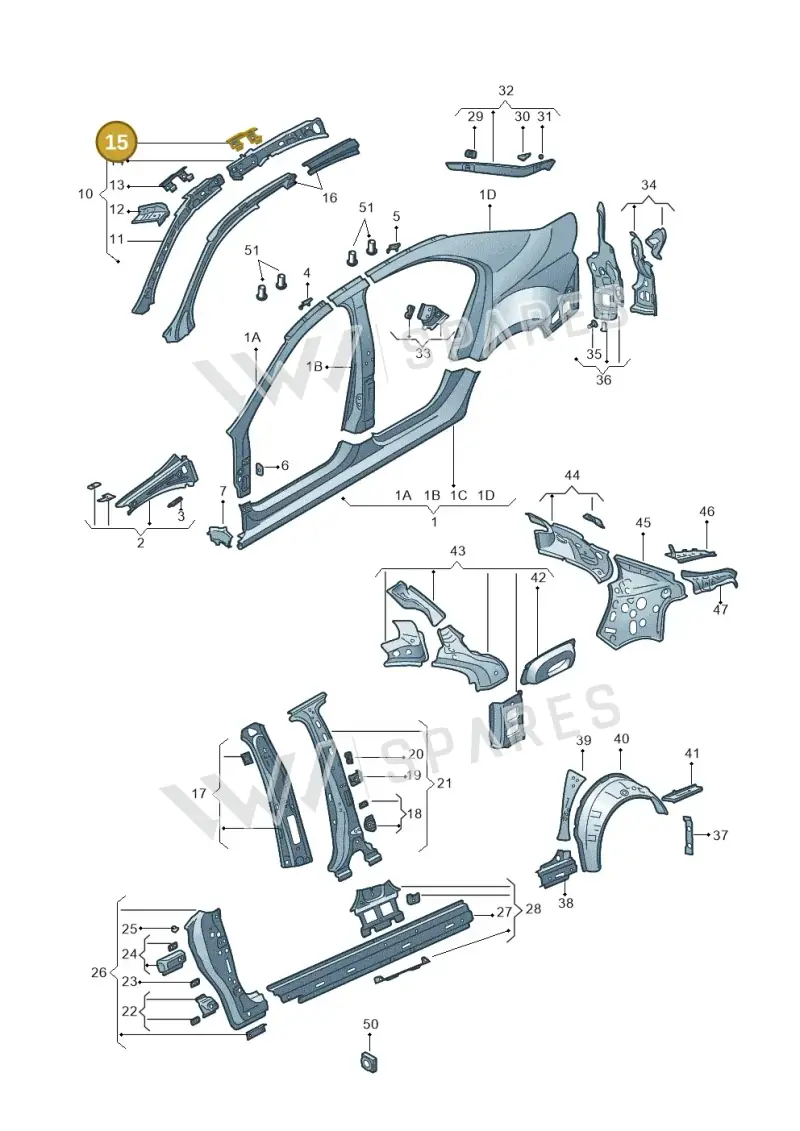 5JH809165A — SEAT Toledo (2015-2019) diagram 740809300, position 15