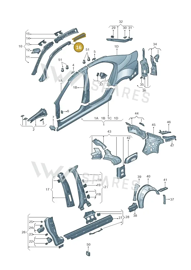 5JH810264 — SEAT Toledo (2015-2019) diagram 740809300, position 16