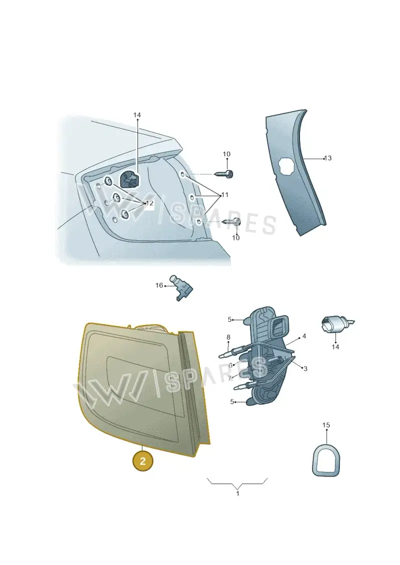 5JH945712 — Skoda Rapid (2012-2022) diagram 740945000, position 2