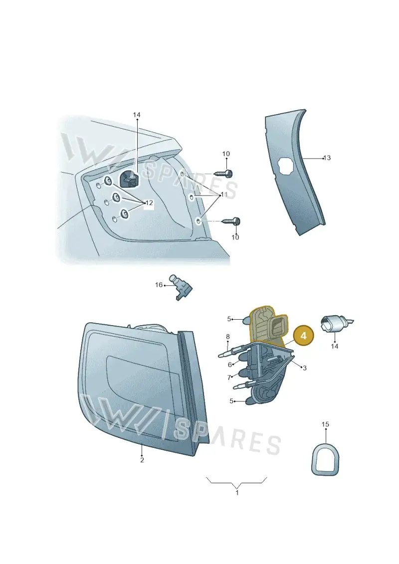 5JJ945258 — Skoda Rapid (2012-2022) diagram 740945000, position 4