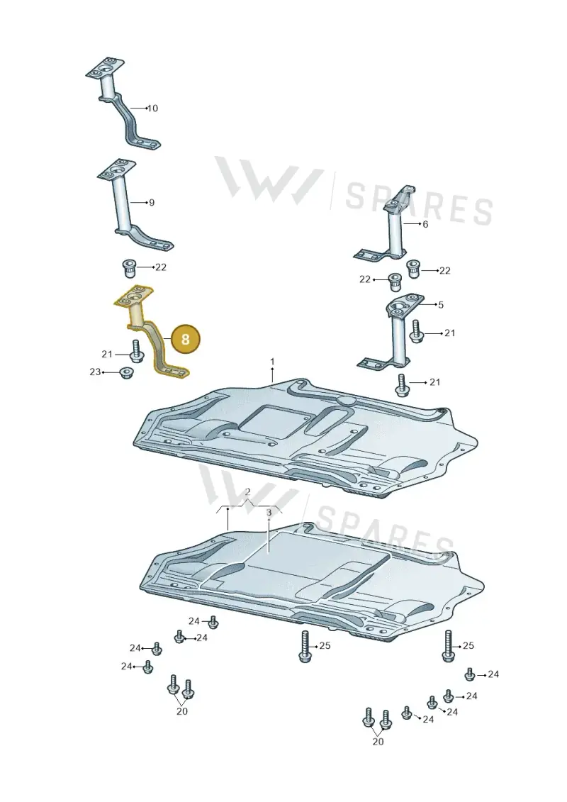 5K0825922 — Skoda Yeti (2013-2017) diagram 666018100, position 8