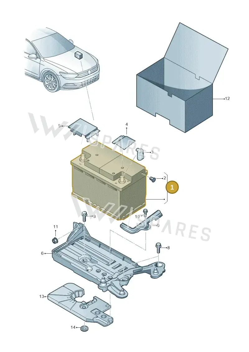 5K0915105D — Skoda Superb Combi (2015-2024) diagram 793915000, position 1