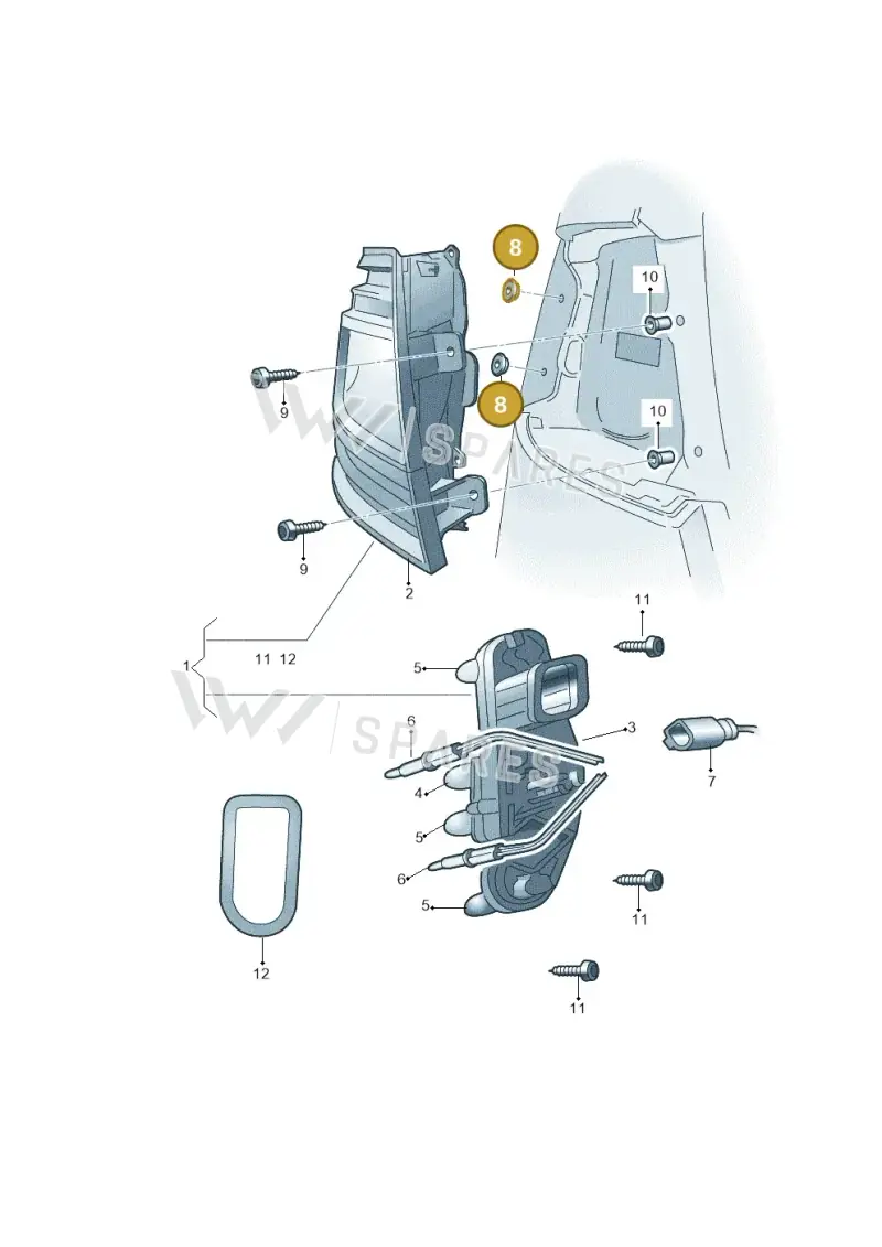5L0945067 — Skoda Yeti (2013-2017) diagram 779945000, position 8